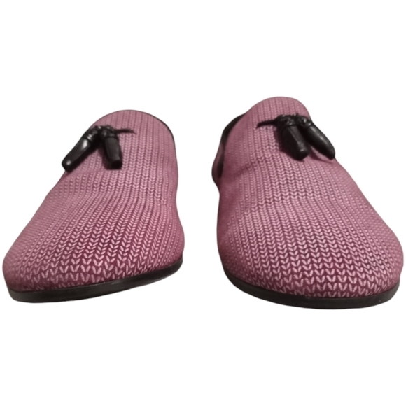 Asher Green Genuine Men's Leather Wine Loafer Size 12 - Picture 3 of 14